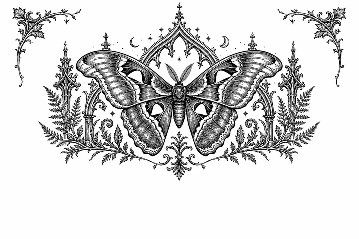 Gothic woodcut style